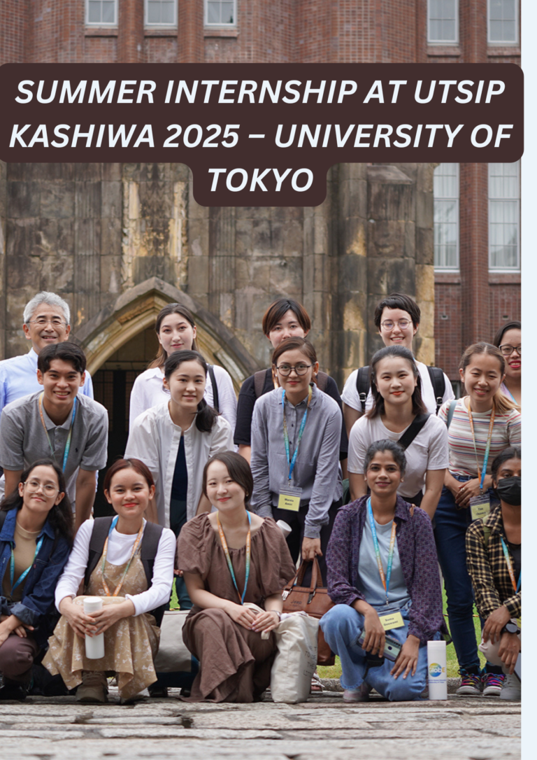 Summer Internship at UTSIP Kashiwa 2025 – University of Tokyo