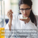IGZ Germany PhD Scholarship 2025 in Food Chemistry – Fully Funded Opportunity