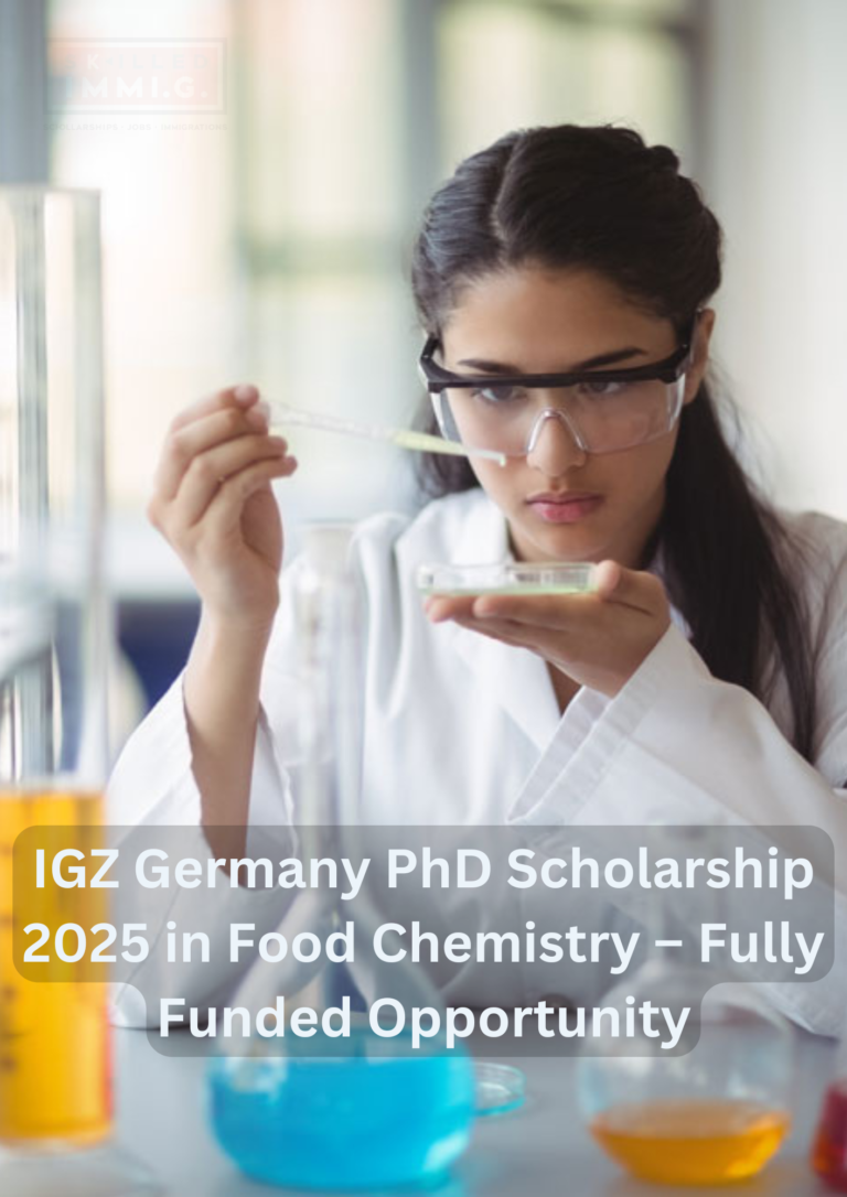 IGZ Germany PhD Scholarship 2025 in Food Chemistry – Fully Funded Opportunity