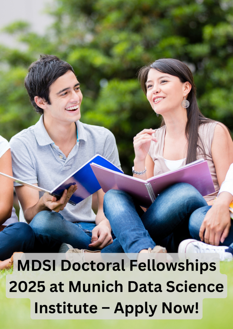 MDSI Doctoral Fellowships 2025 at Munich Data Science Institute – Apply Now!