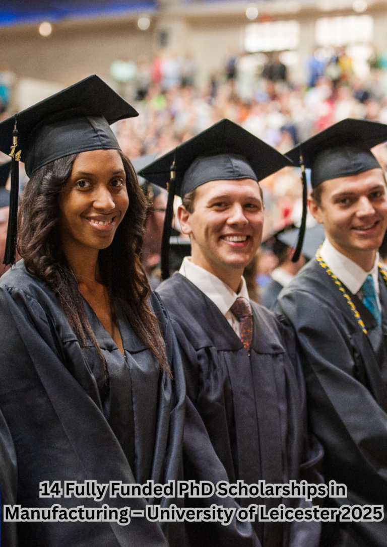 14 Fully Funded PhD Scholarships in Manufacturing – University of Leicester 2025